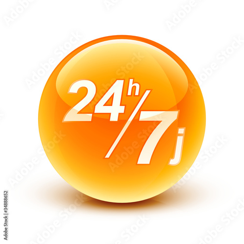 icône 24h/7j livraison / 24h/7j  delivery icon