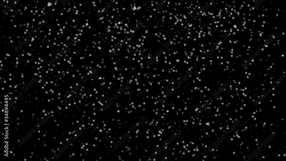 Looping Snowing Animation. Isolated on black Looping Snowing Animation. Isolated on black