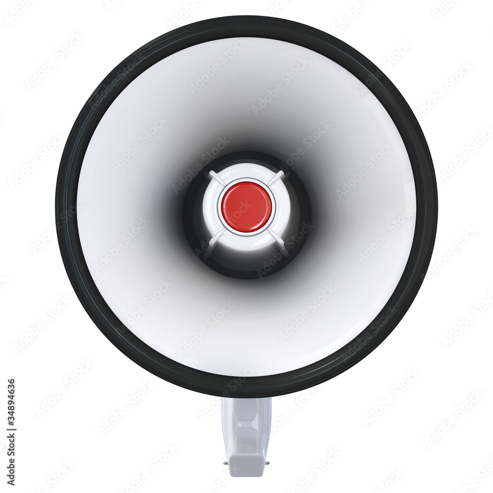 Megaphone front view Stock Illustration Adobe Stock