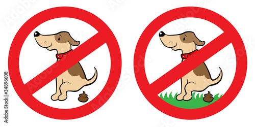No dog poop sign