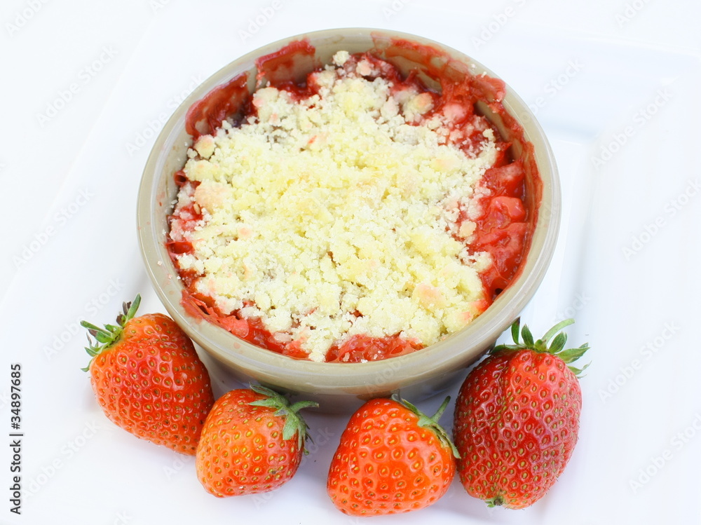 crumble fraises crumble fraises