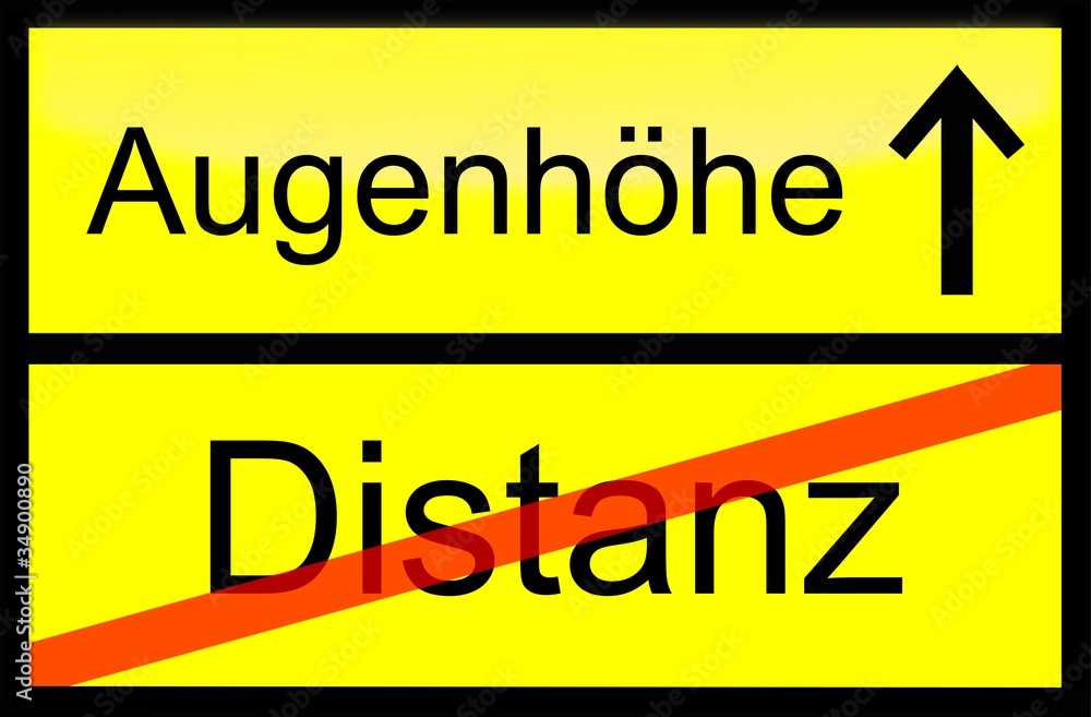 Distanz Augenhöhe Adobe Stock