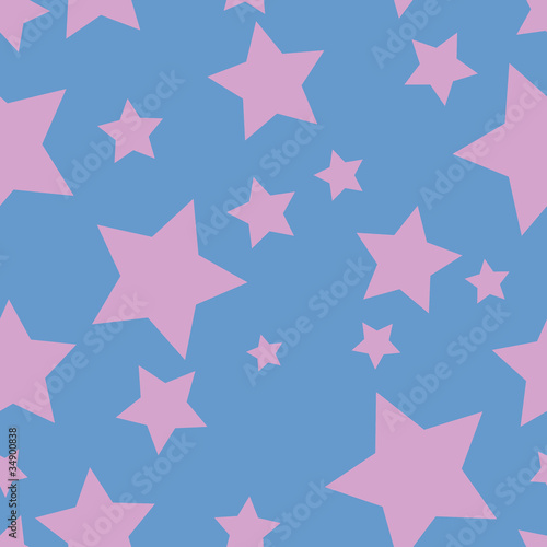 pattern with pink stars