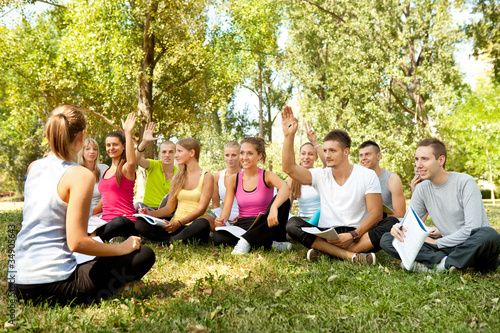 class in park