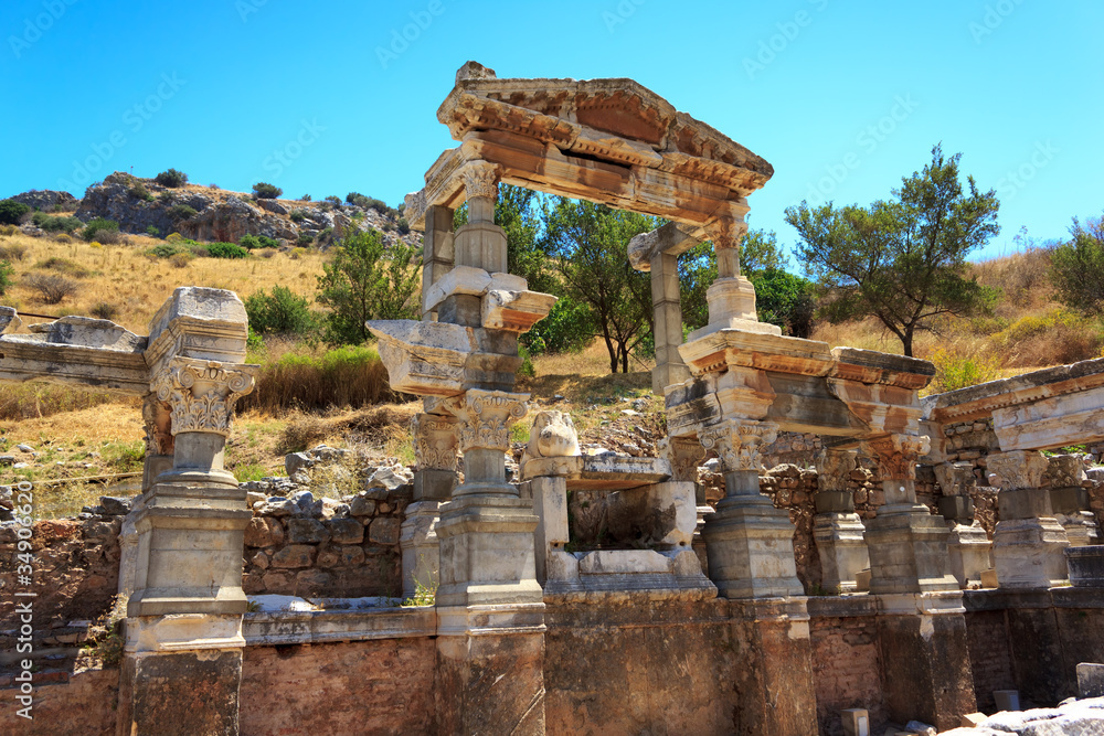 Fountain of Trajan, Ephesus, Turkey