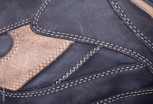 Macro view of stitch pattern