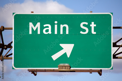 Main Street Sign photo