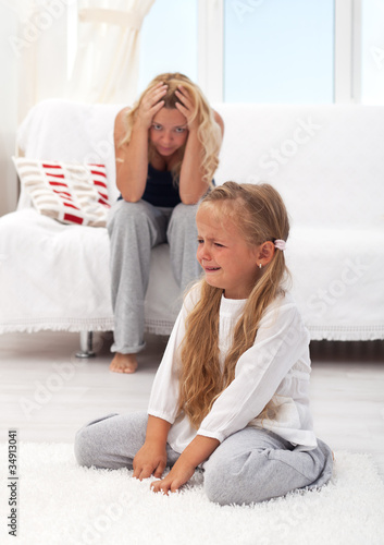 Kid having a tantrum