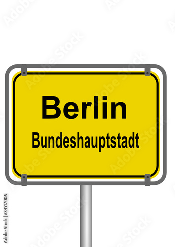 Ortsschild Berlin