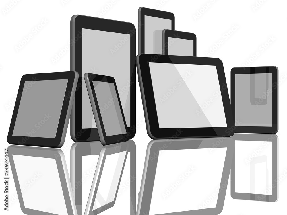 Group of Tablet Computers Group of Tablet Computers