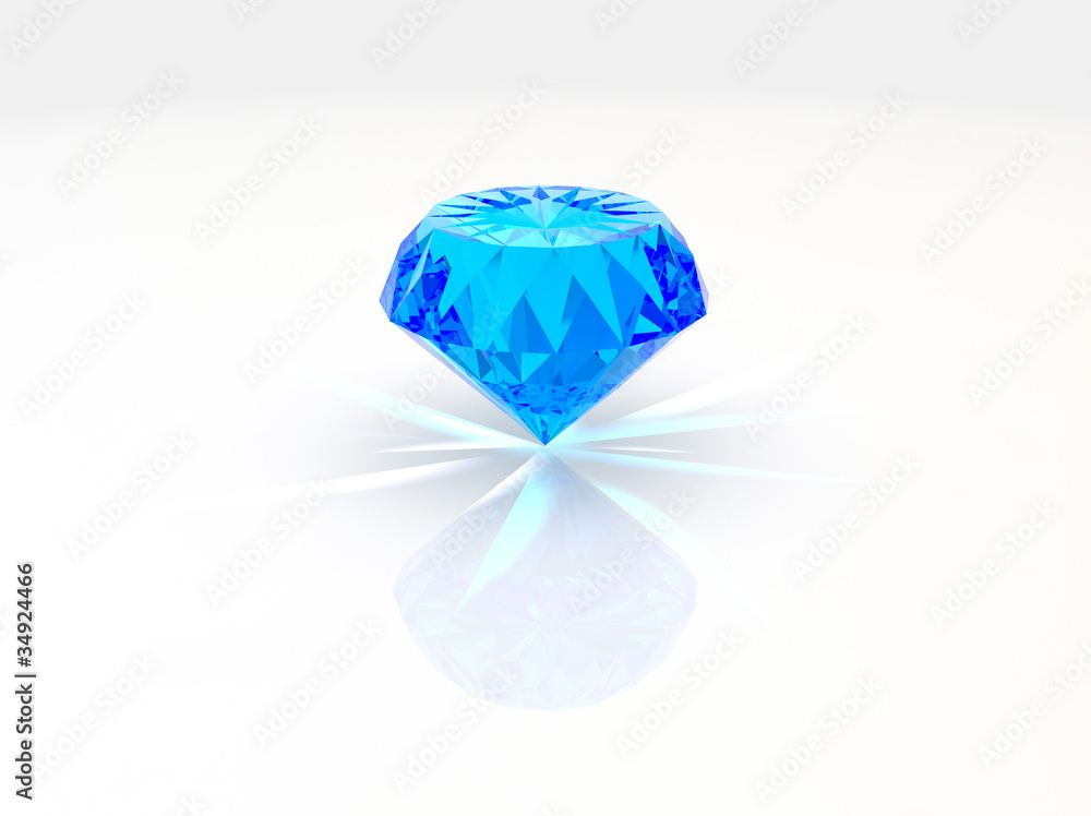 single blue jewel