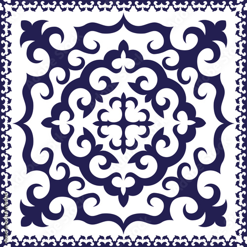 Blue Head Scarf Design