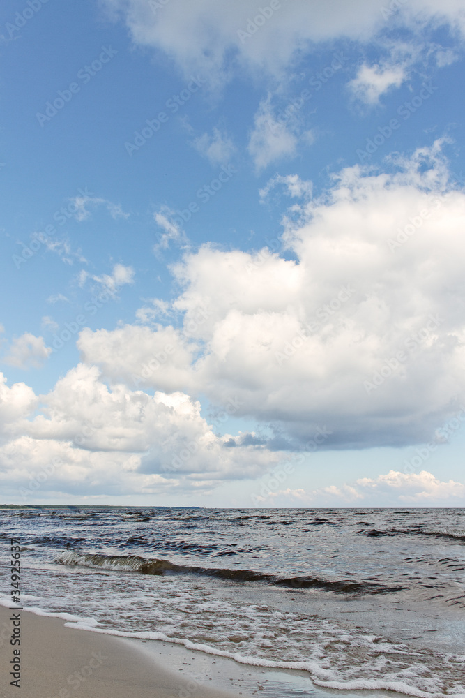 Clouds over sea.