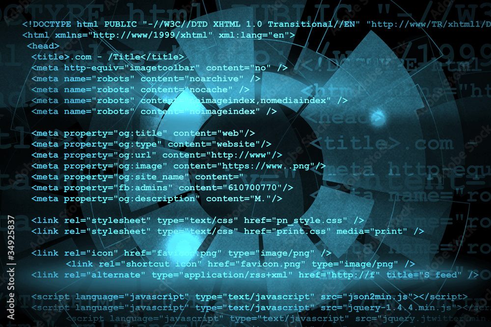 Source code technology background Stock Illustration | Adobe Stock