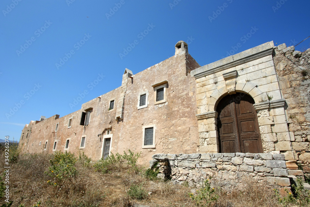 Crète - Monastère dArkadi (l'arrière)