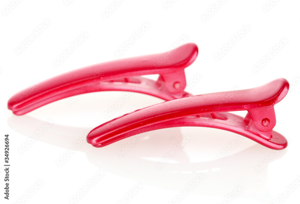 Barretties isolated on white Barretties isolated on white