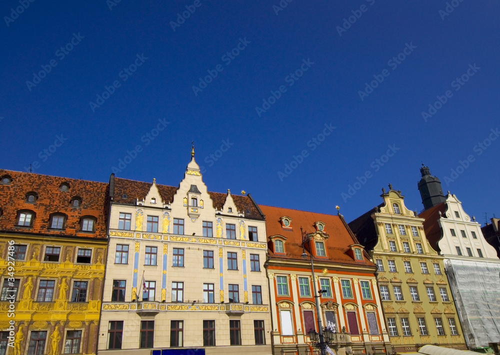 Fototapeta premium Rynek - Breslau - Polen