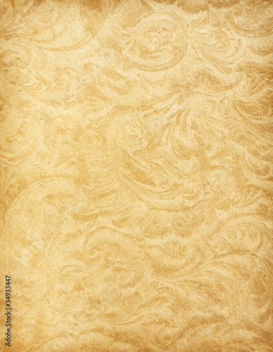 paper texture with floral ornament