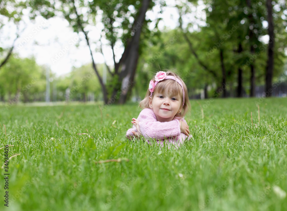 Portrait of a little girl outdoors Portrait of a little girl outdoors
