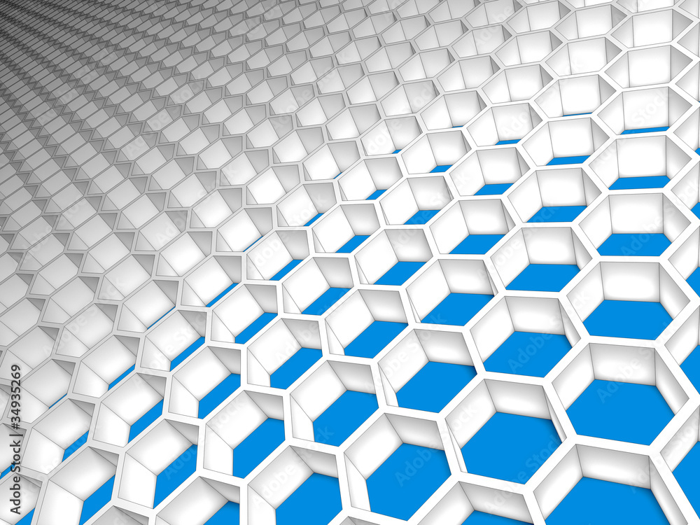 Abstract honeycomb hexagon light mesh grid Abstract honeycomb hexagon light mesh grid