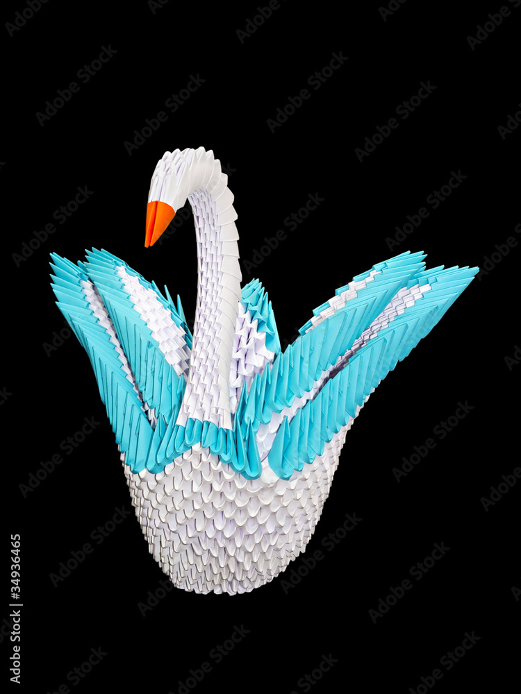 origami swan out of many modules origami swan out of many modules