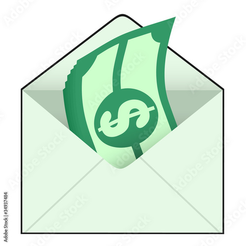 Billetes en sobre