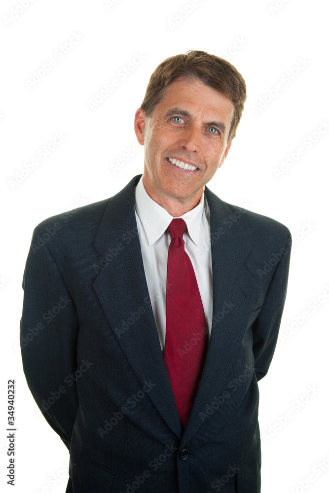 Relaxed Friendly Businessman Relaxed Friendly Businessman