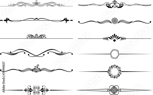 Exquisite Ornamental and Page Decoration Designs elements.