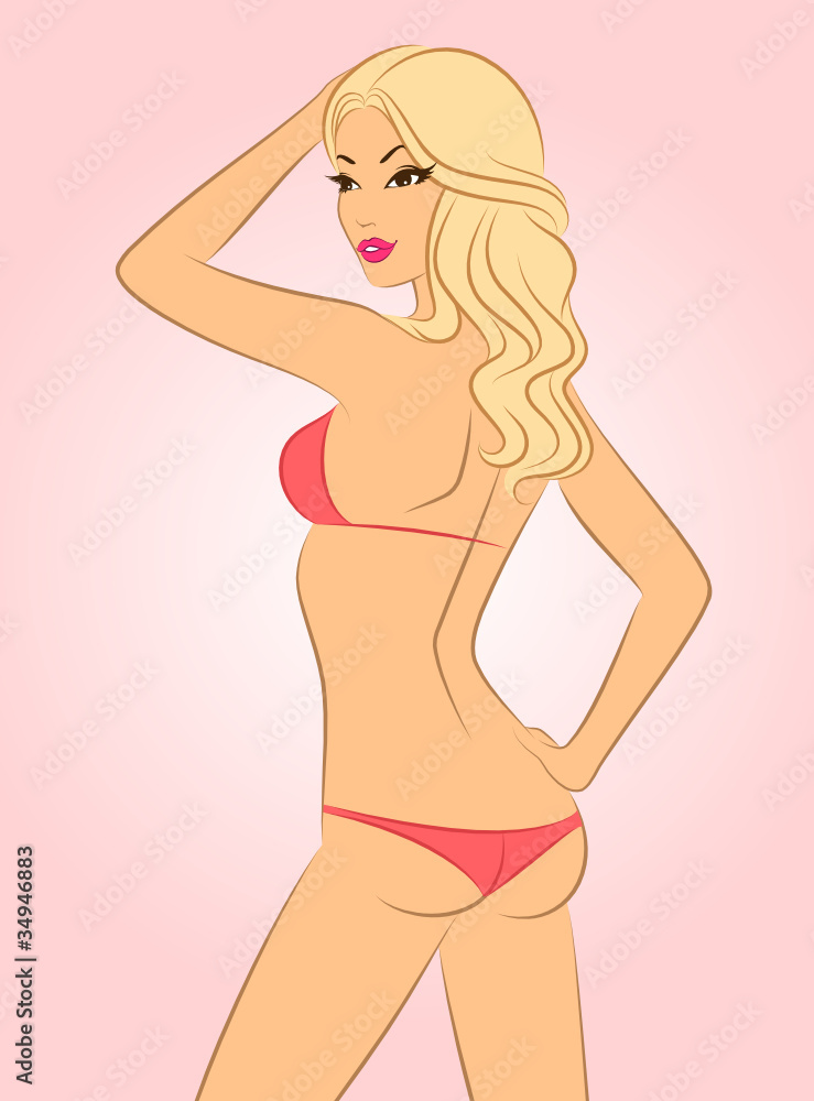 Silhouette of beautiful womanish body. Silhouette of beautiful womanish body.