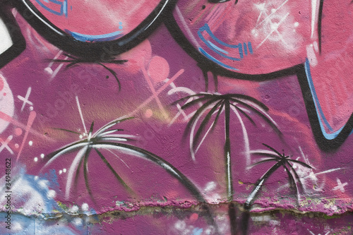 abstract pink graffiti