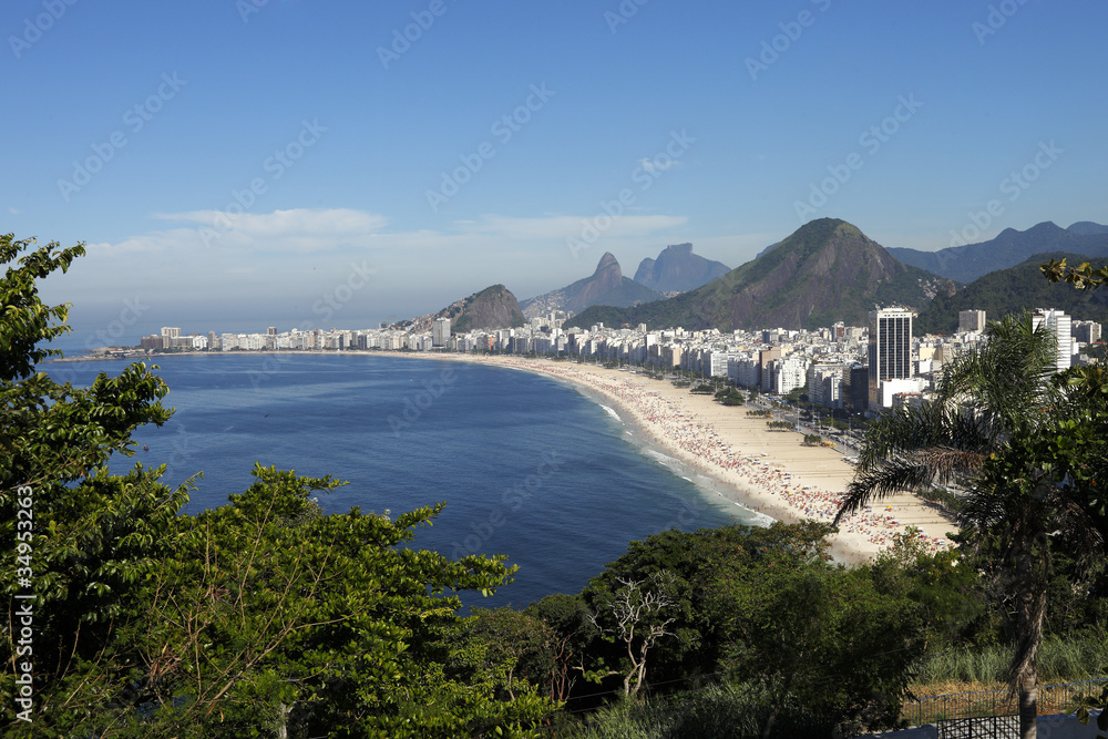 Naklejka premium Copacabana, Rio de Janeiro