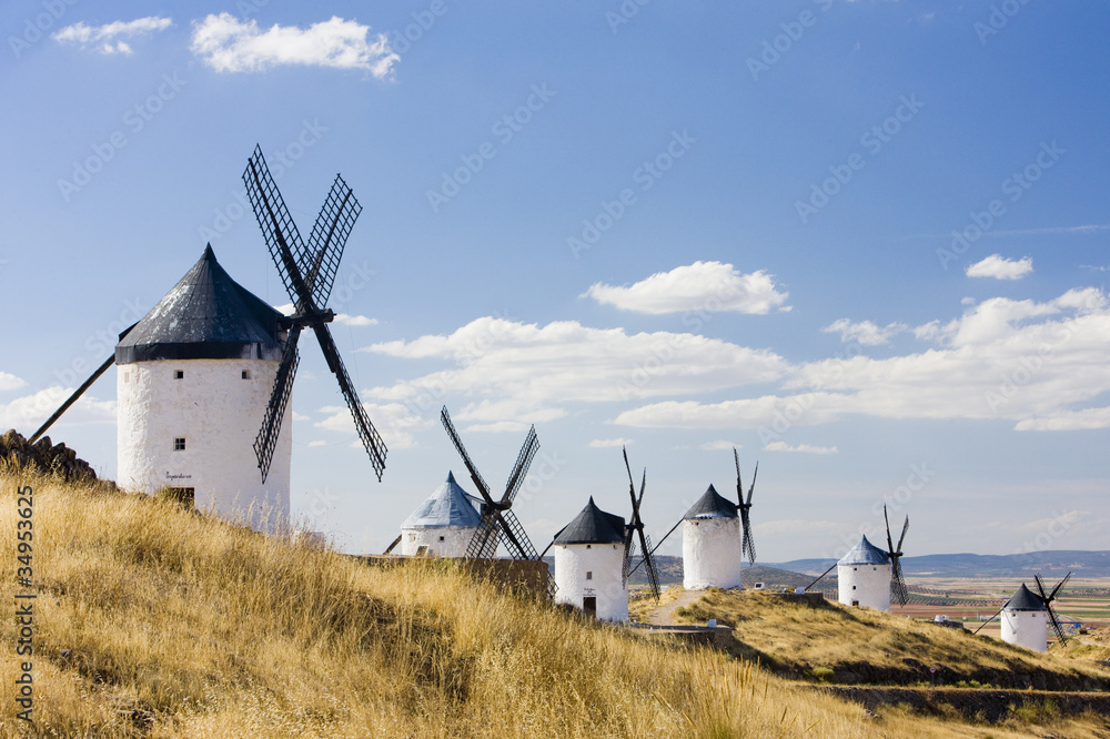 windmills, Consuegra, Castile-La Mancha, Spain