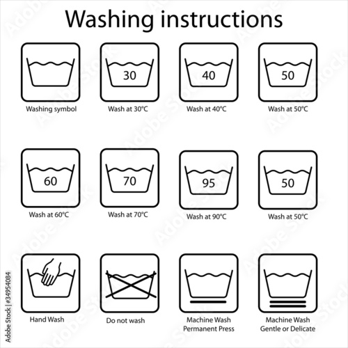 Washing instruction