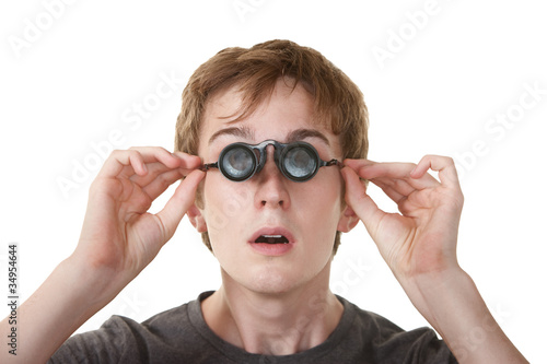 Foto Teen WIth Loupe Glasses