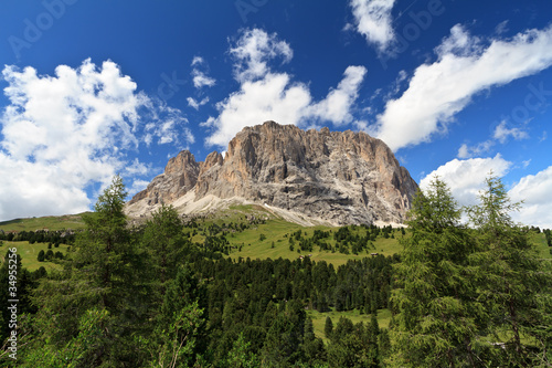 Sassolungo - Langkofel mount from Gardena Valley