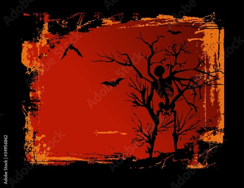 Skeleton Grunge Background