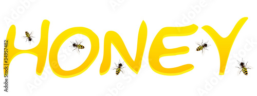 Bee and honey.
