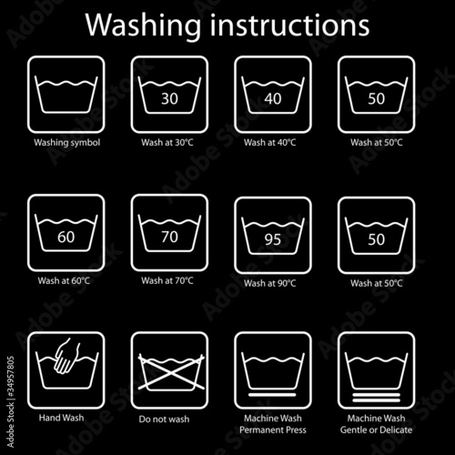 Washing instruction
