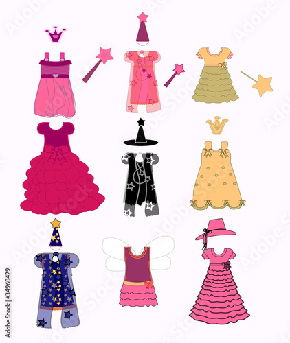 masquerade costumes vector