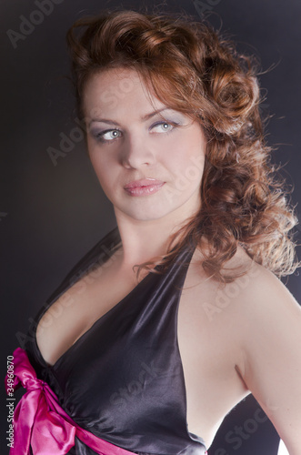 Wallpaper Mural desirable brunette with beautiful eyes Torontodigital.ca