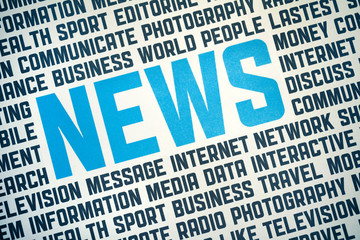Deken met foto Kranten News Sign Poster  © bloomicon