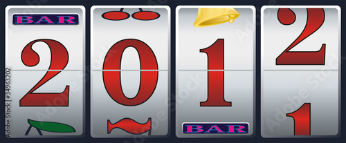 new year in slot machine