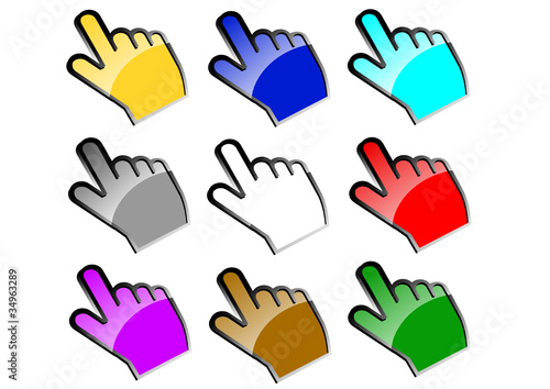 Icon hand - mouse cursor