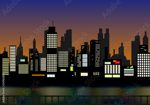 Skyline sunset
