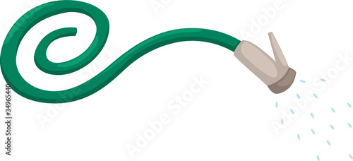 Tap water and rubber hose