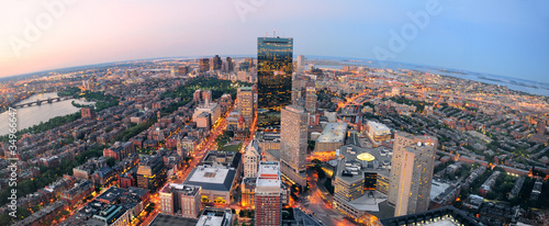 Boston sunset photo