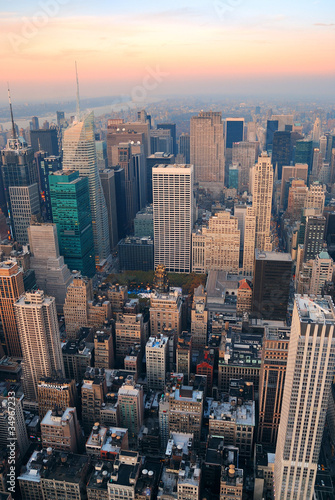 New York City Manhattan skyline aerial view © rabbit75_fot