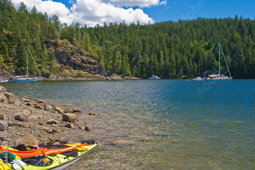 Photography boating, desolation sound