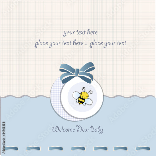 baby boy shower card