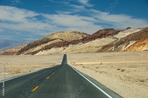 Strada panoramica Death Valley California